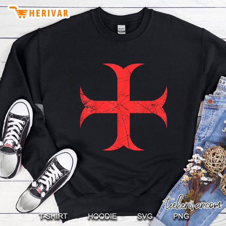 Knight Armor With Lions On The Breastplate Medieval Knight Sweatshirt