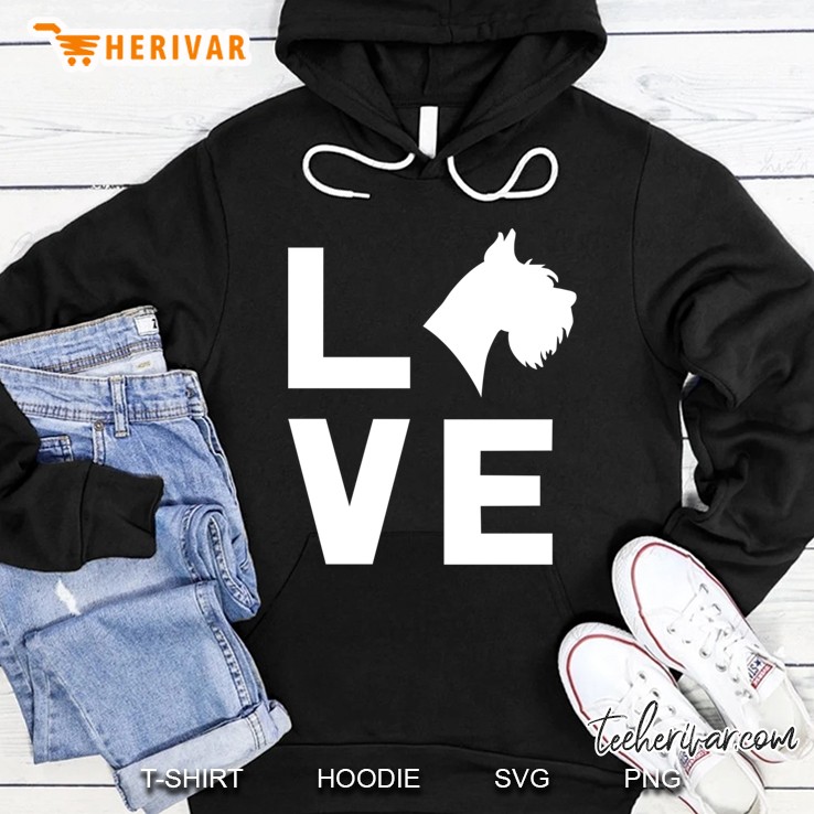 Love With Schnauzer Hoodie