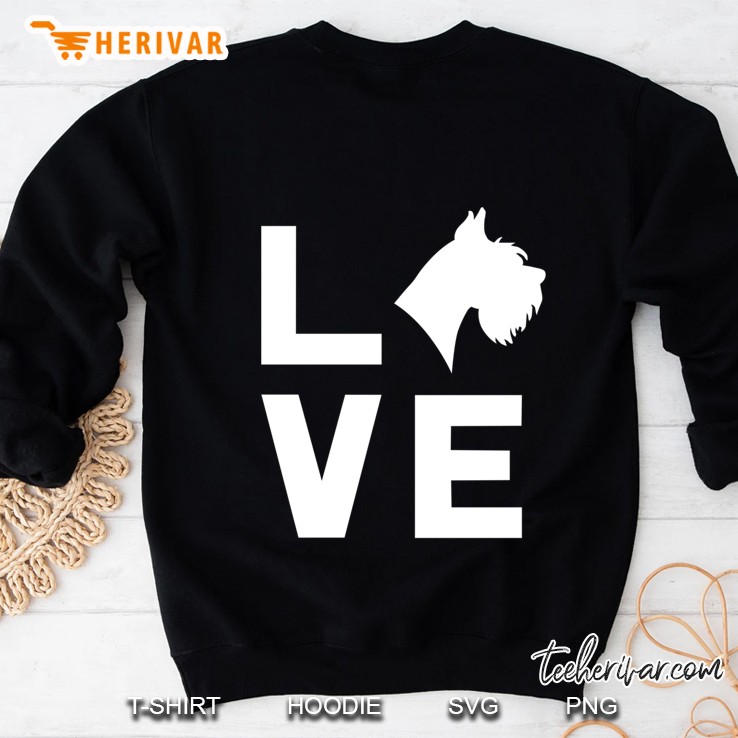 Love With Schnauzer Sweatshirt