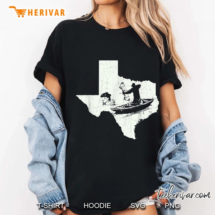 Texas Bowfishing Vintage Bowfisher Fishing Ladies Tee