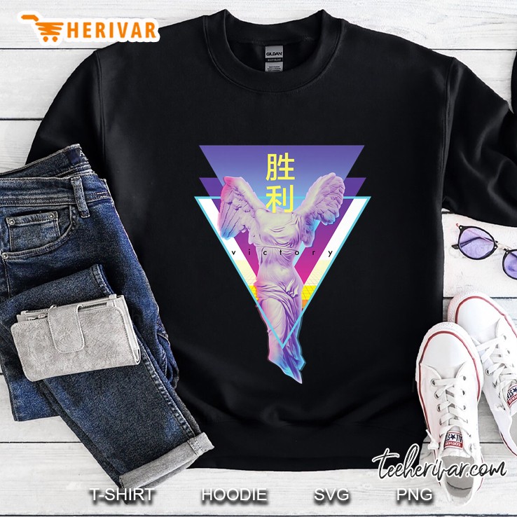 Vaporwave Angel Retro 80S Japanese Kanji Art Sweatshirt