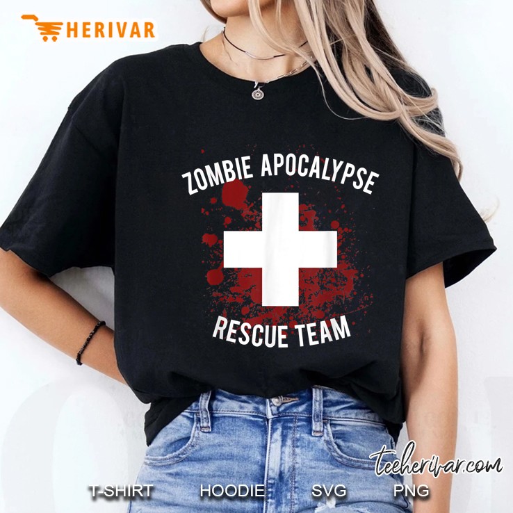 Zombie Apocalypse Rescue Team Ladies Tee