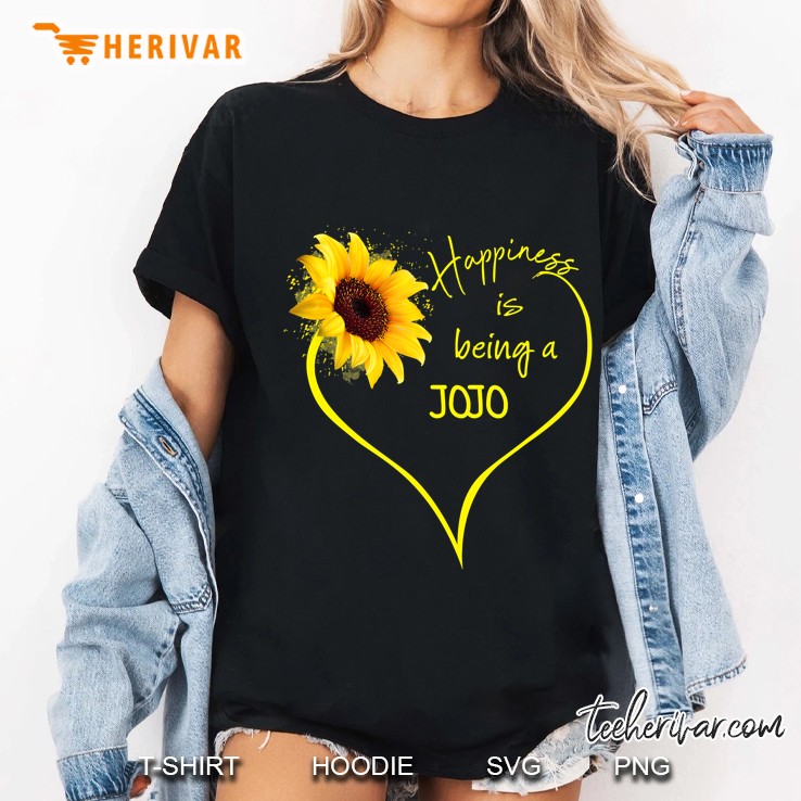 Happiness Is Being Jojo Sunlower Heart Version Ladies Tee