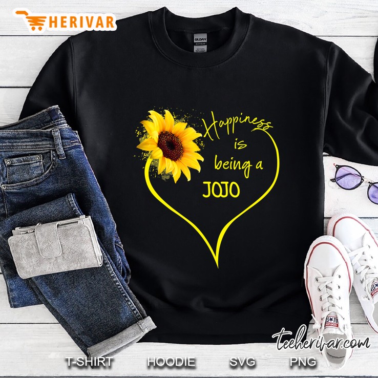 Happiness Is Being Jojo Sunlower Heart Version Sweatshirt