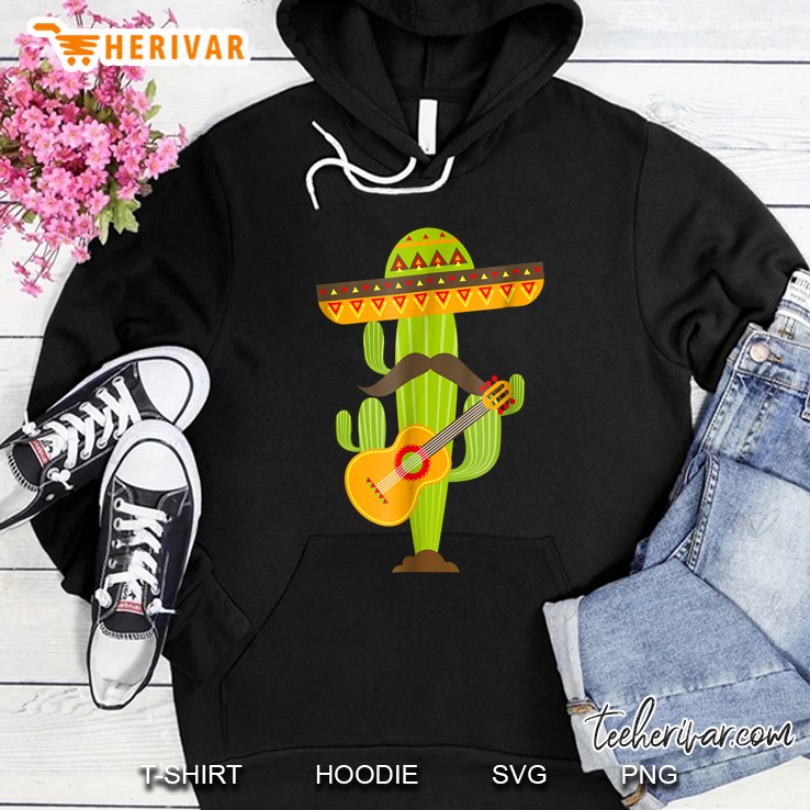 Sombrero Mustache Cactus Hoodie