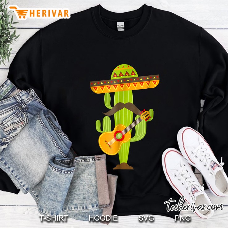 Sombrero Mustache Cactus Sweatshirt