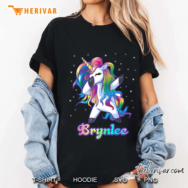 Brynlee Dabbing Unicorn Version Ladies Tee