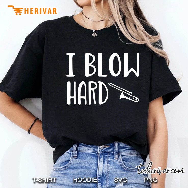 I Blow Hard Trombone Version Ladies Tee
