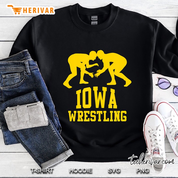 Iowa Wrestling Wrestler Silhouette Version Sweatshirt