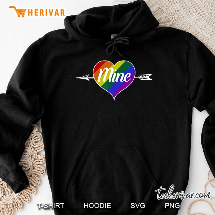 Mine LGBT Pride Heart Version Hoodie