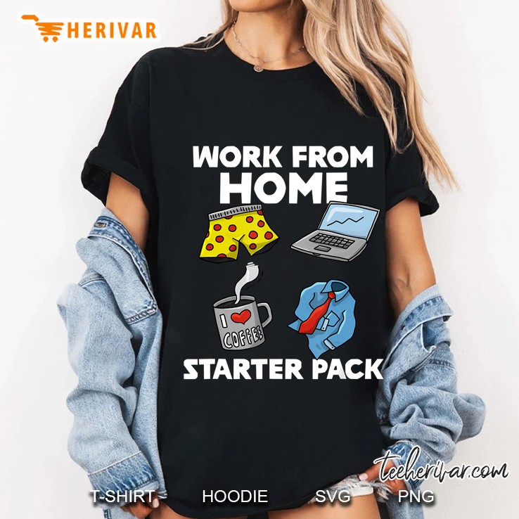 Work From Home Starter Pack Telecommute Mobile Ladies Tee
