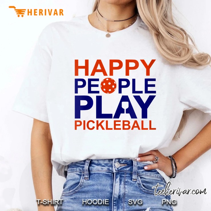 Happy People Play Pickleball Ladies Tee