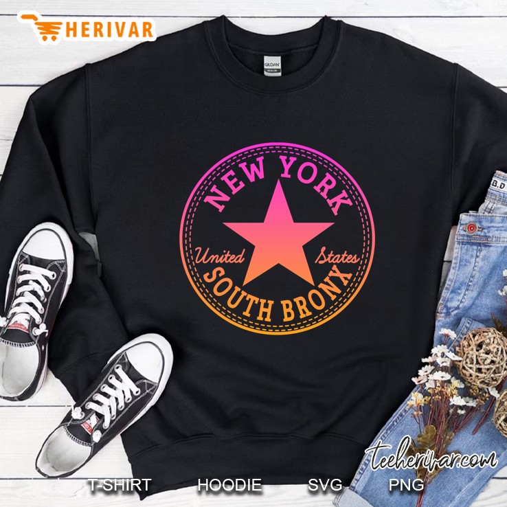 New York United States South Bronx Star Vintage Version Sweatshirt