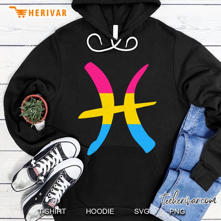 Pansexual Pride Flag Pisces Zodiac Sign Version Hoodie
