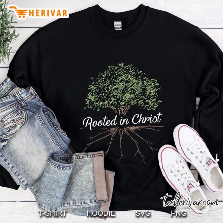 Rooted In Christ Tree Version Sweatshirt