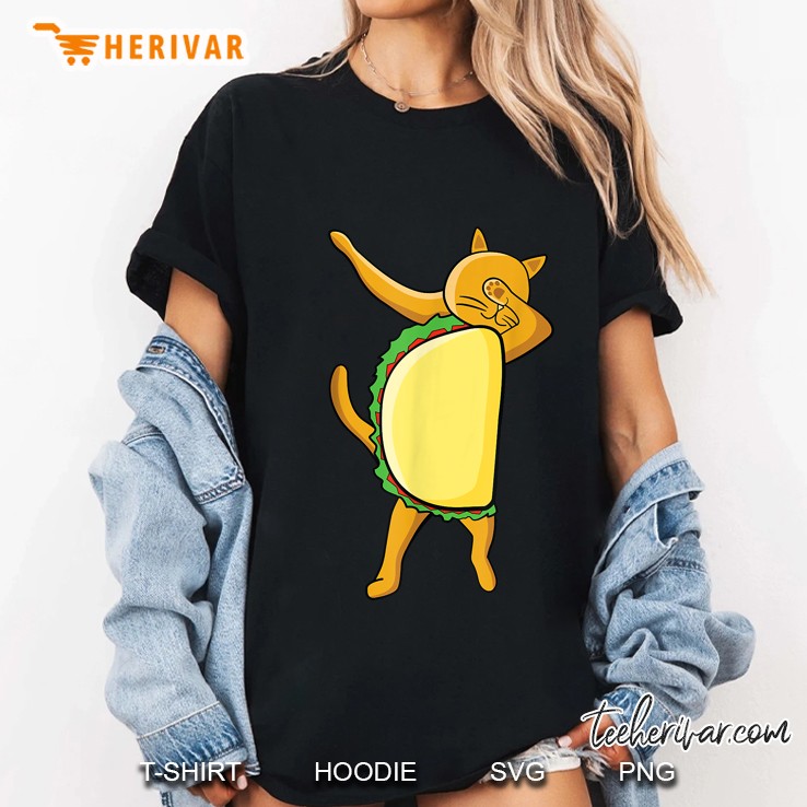 Tacoca Dabbing Taco Cat Cinco De Mayo Party Youth Ladies Tee