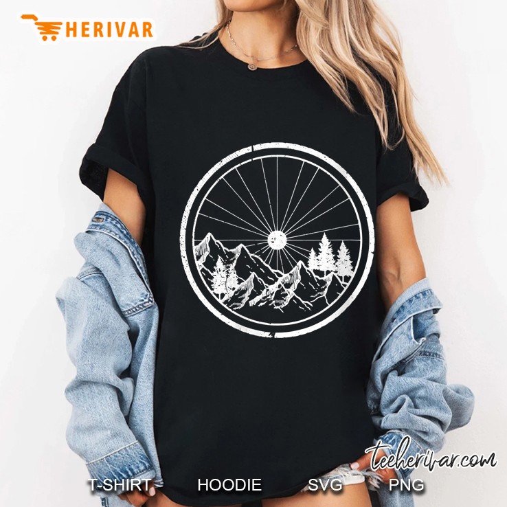 Mountain Bike Wheel Version2 Ladies Tee