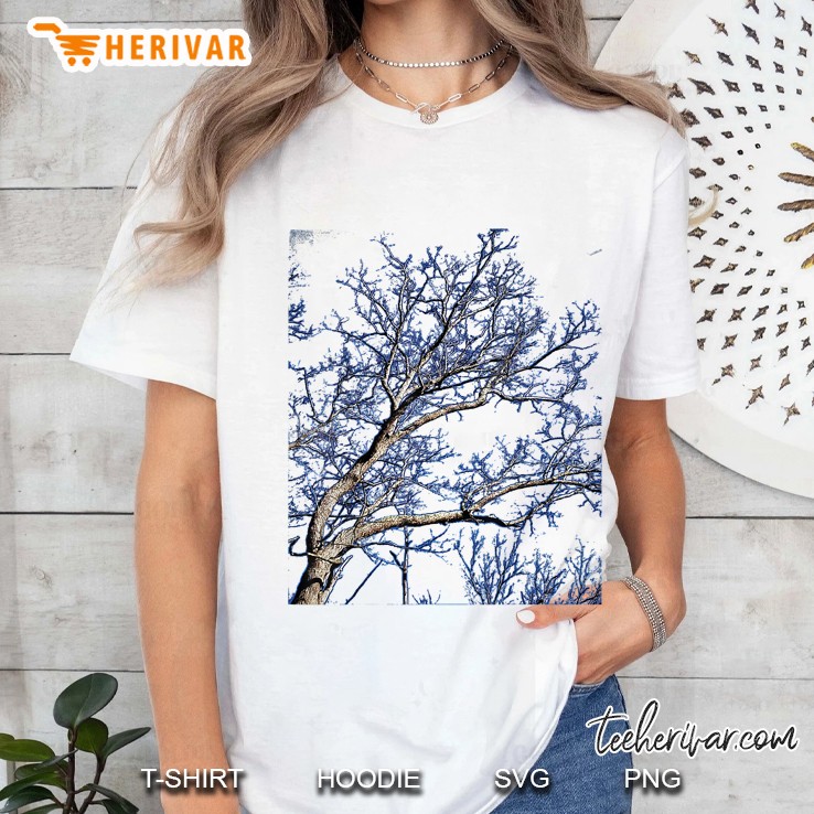 Bowlingart Blue Aura Tree - Original Photo Art Ladies Tee