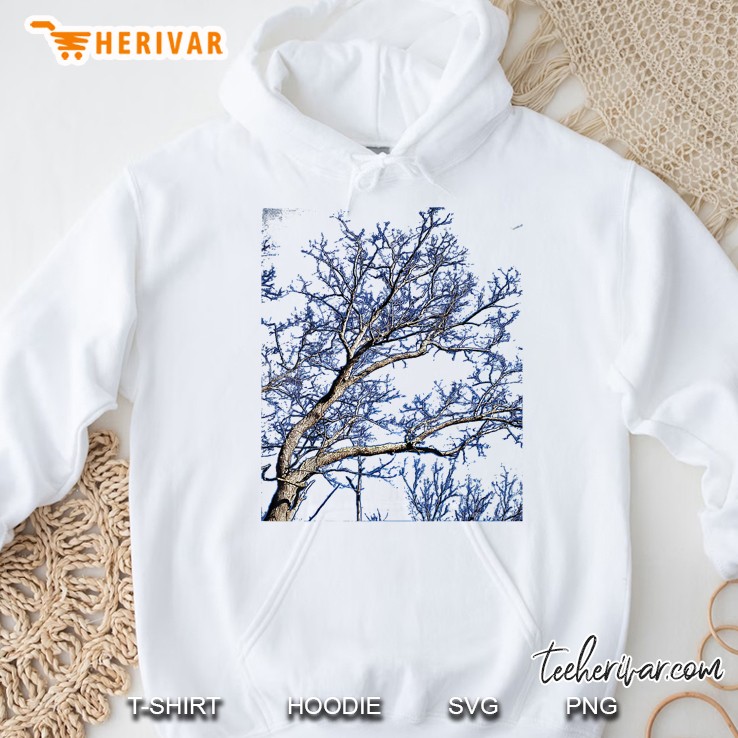 Bowlingart Blue Aura Tree - Original Photo Art Hoodie