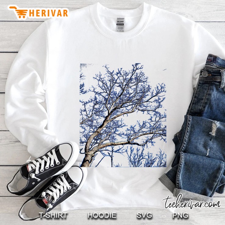 Bowlingart Blue Aura Tree - Original Photo Art Sweatshirt