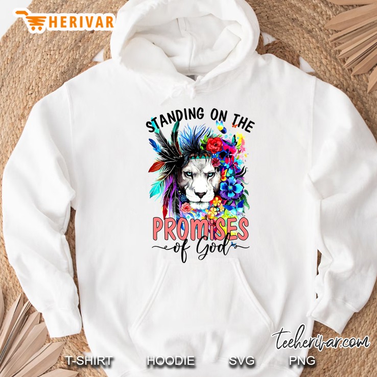 Standing On The Promises Of God Floral Lion Version Hoodie