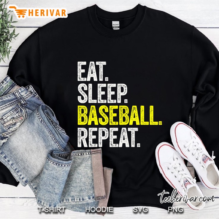 Eat Sleep Baseball Repeat Pitcher Catcher Coach Sweatshirt