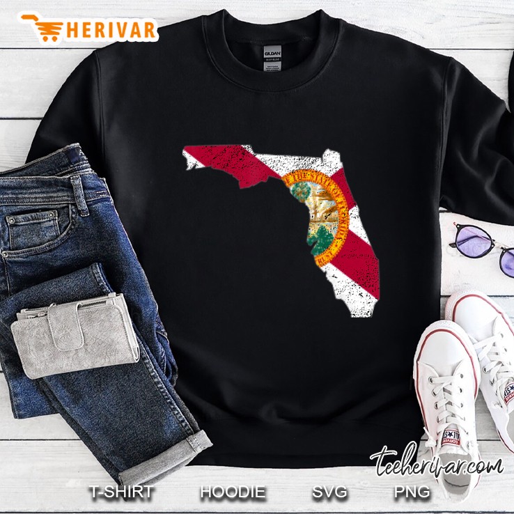 Florida Shape Flag State Pride Sweatshirt