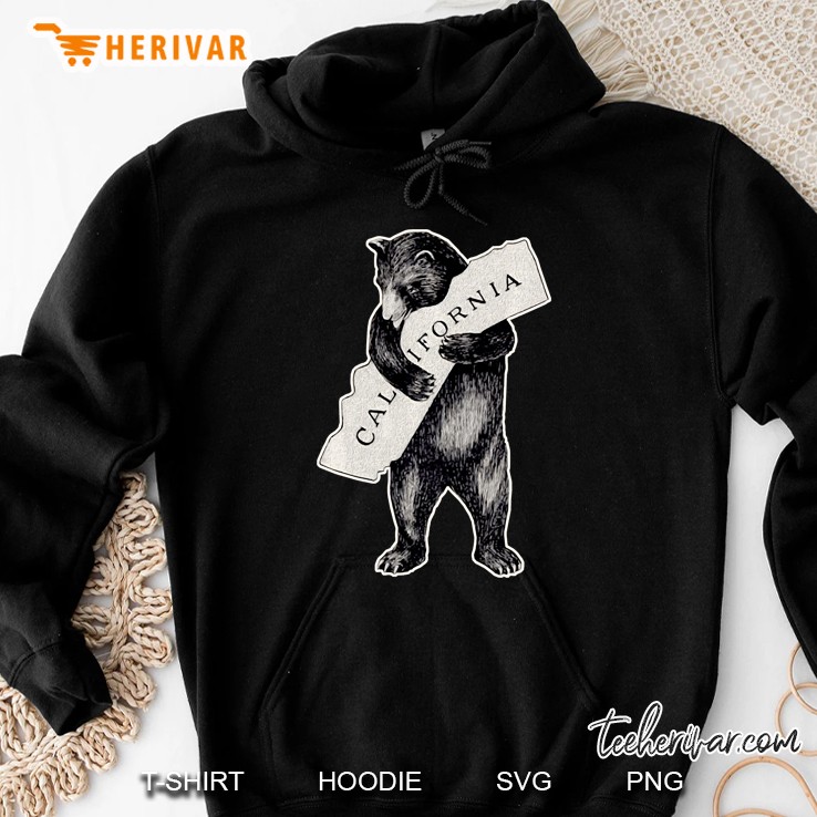 Love California Cali Grizzly Bear Hoodie