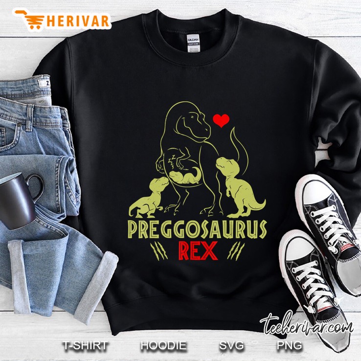 Mamasaurus Pregosaurus Rex Funny Pregnancy Sweatshirt