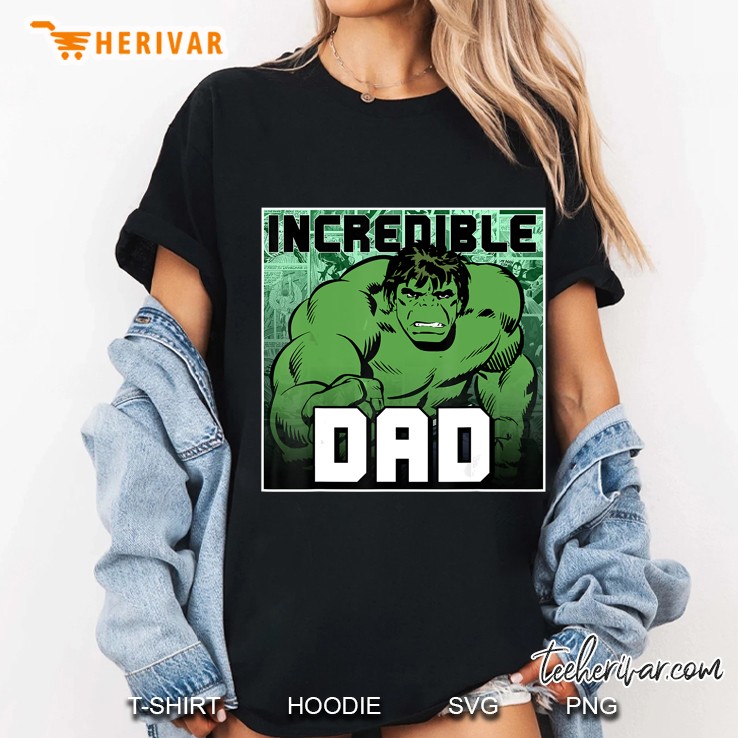 Incredible Dad Marvel Hulk Ladies Tee