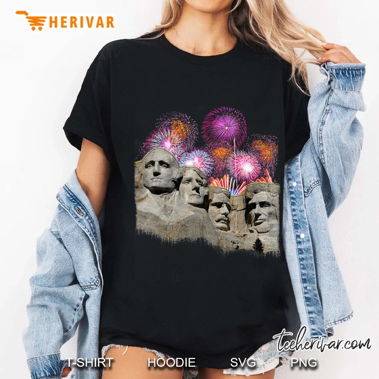 Mount Rushmore Fireworks Ladies Tee