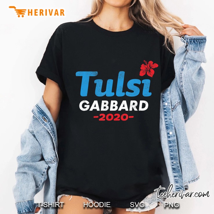 Tulsi Gabbard 2020 Red Flower Version Ladies Tee