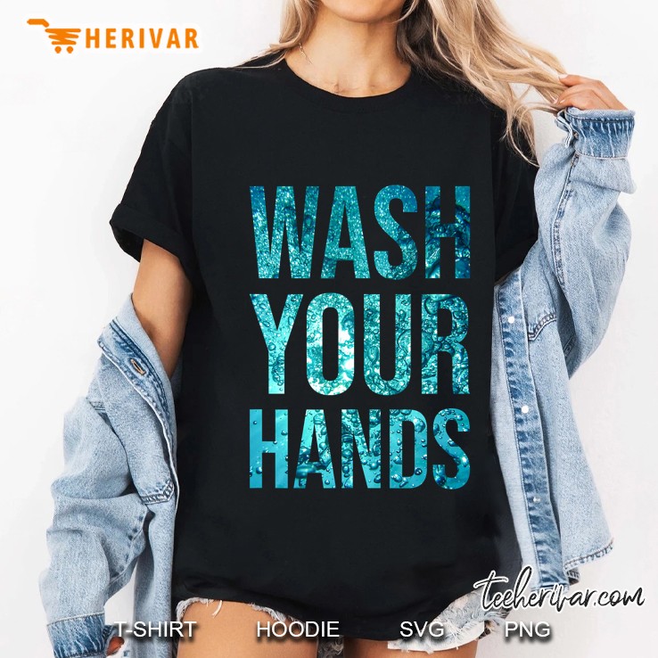 Wash Your Hands Black Version Ladies Tee