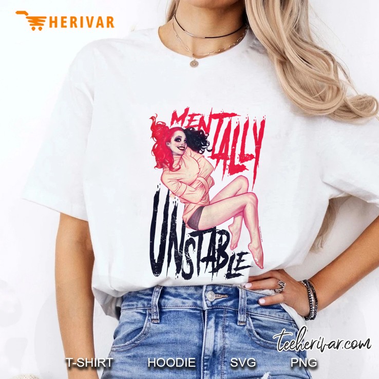 Harley Quinn Mentally Unstable Ladies Tee