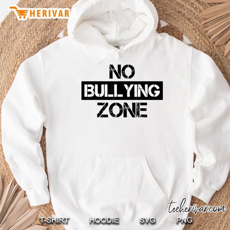 No Bullying Zone White Version Hoodie