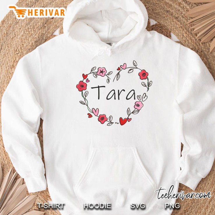 Tara Floral White Version Hoodie