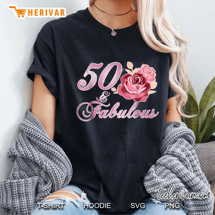 50 Fabulous Rose Ladies Tee