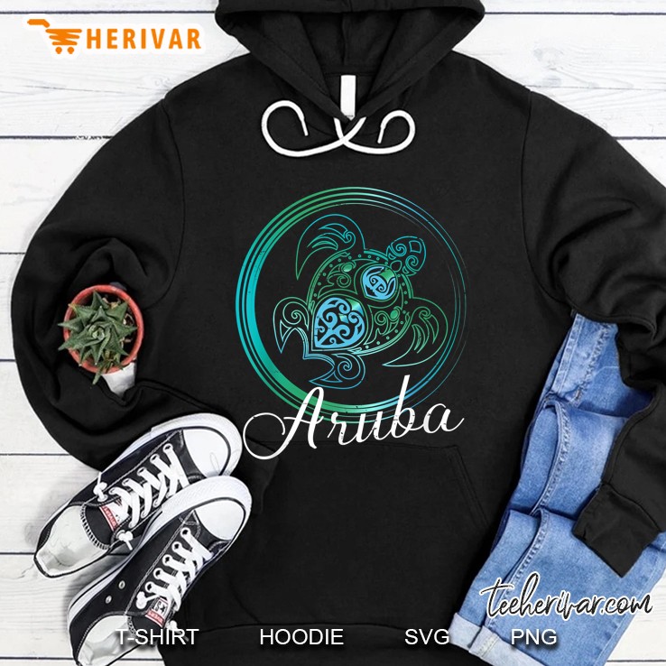 Aruba Tribal Turtle Hoodie
