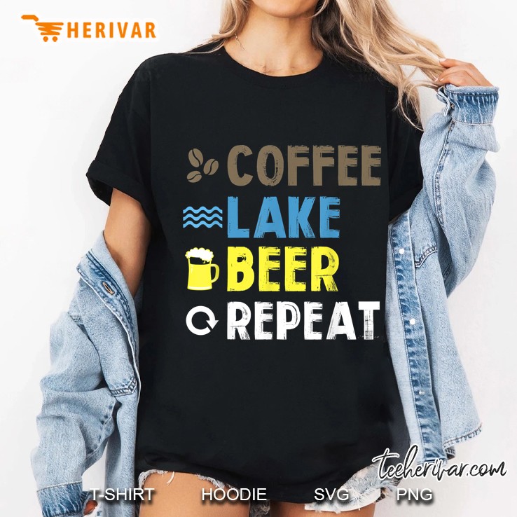 Coffee Lake Beer Repeat Ladies Tee