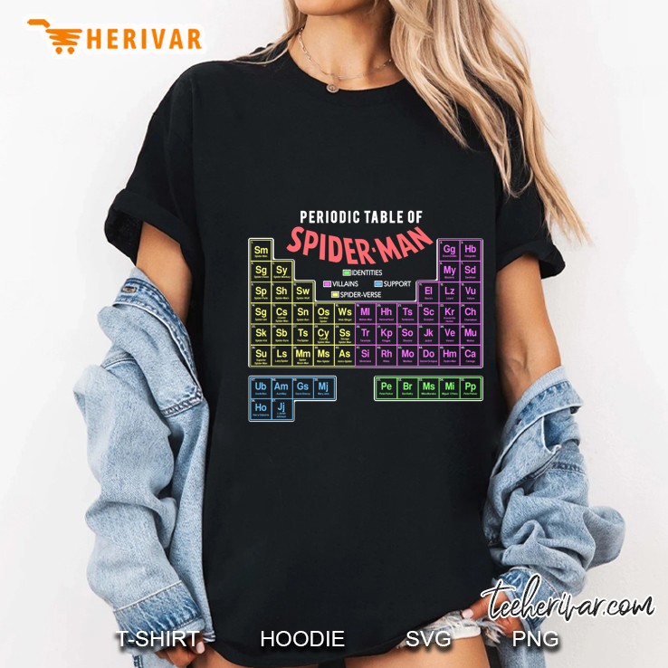 Periodic Table Of Spider-Man Ladies Tee