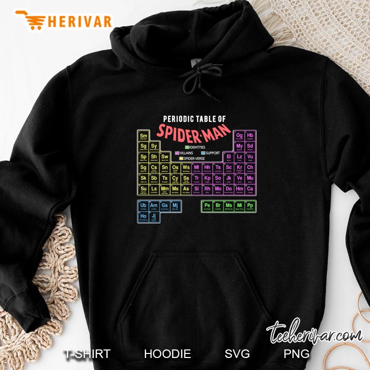 Periodic Table Of Spider-Man Hoodie