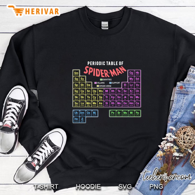 Periodic Table Of Spider-Man Sweatshirt