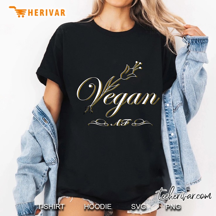 Vegan Af Veggie Animal Rights Ladies Tee