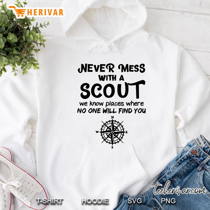 Never Mess With A Scout Compass Hoodie