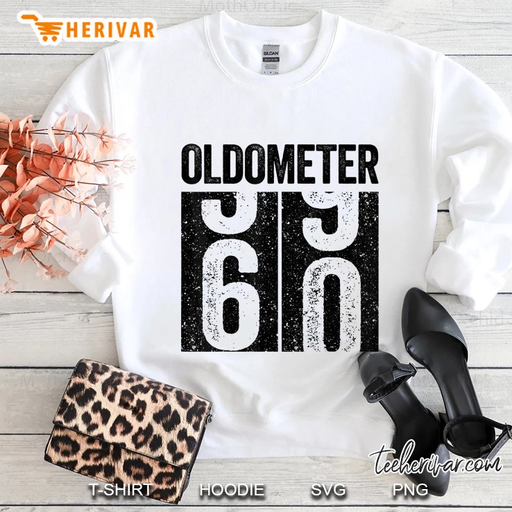 Oldometer 60 60th Birthday White Version Sweatshirt