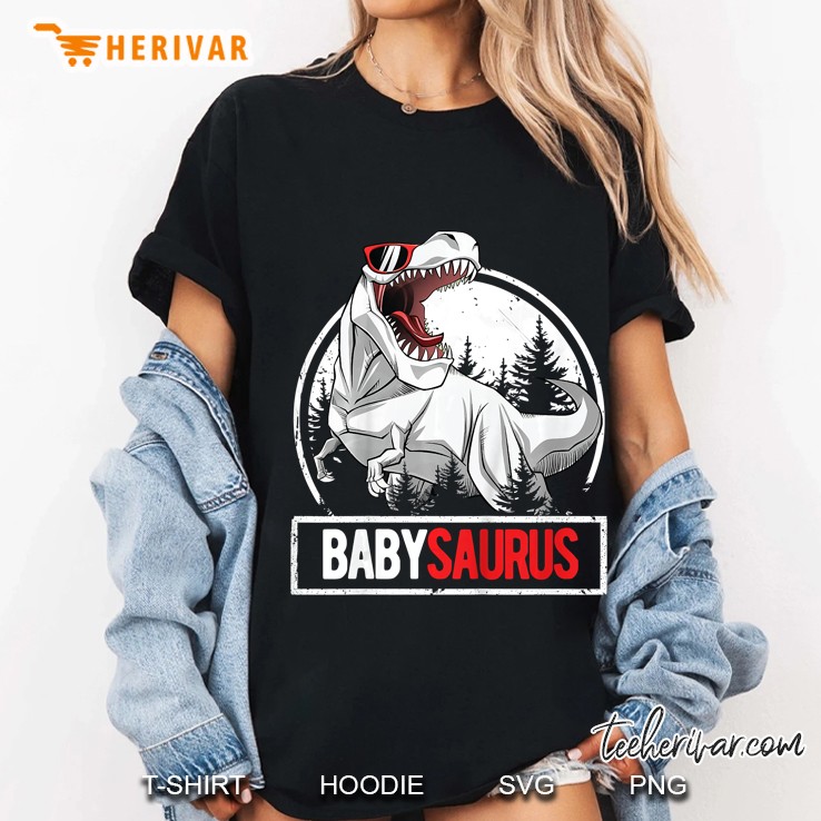 Babysaurus T-Rex Wear Sunglasses Version Ladies Tee