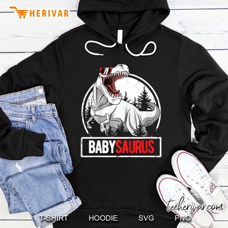 Babysaurus T-Rex Wear Sunglasses Version Hoodie