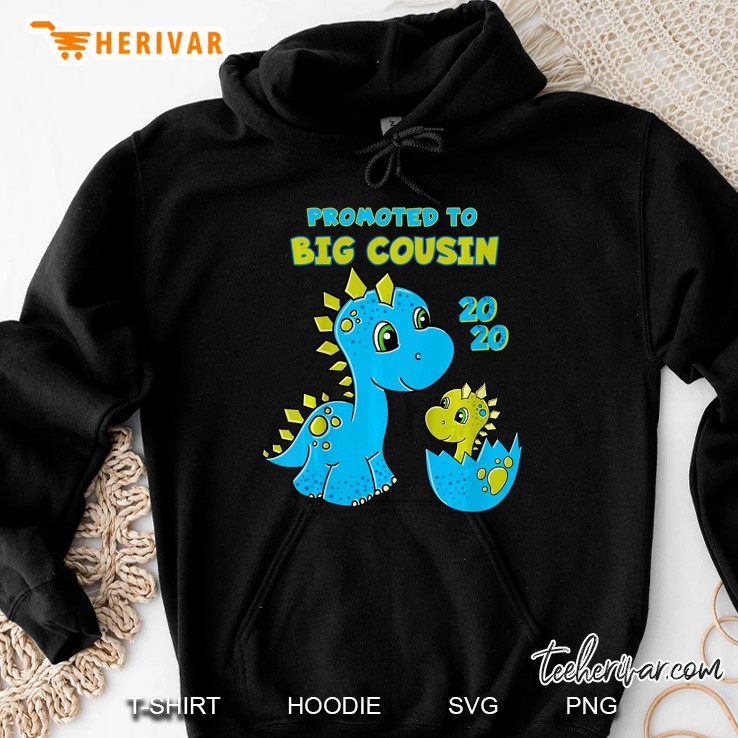Promoted To Big Cousin 2020 Dinosaur Version Hoodie