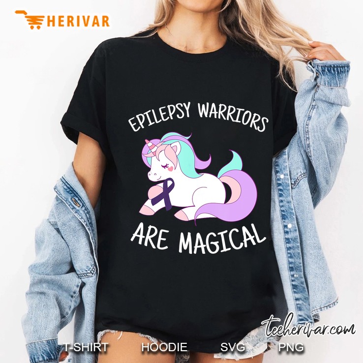 Epilepsy Warriors Are Magical Unicorn Version Ladies Tee