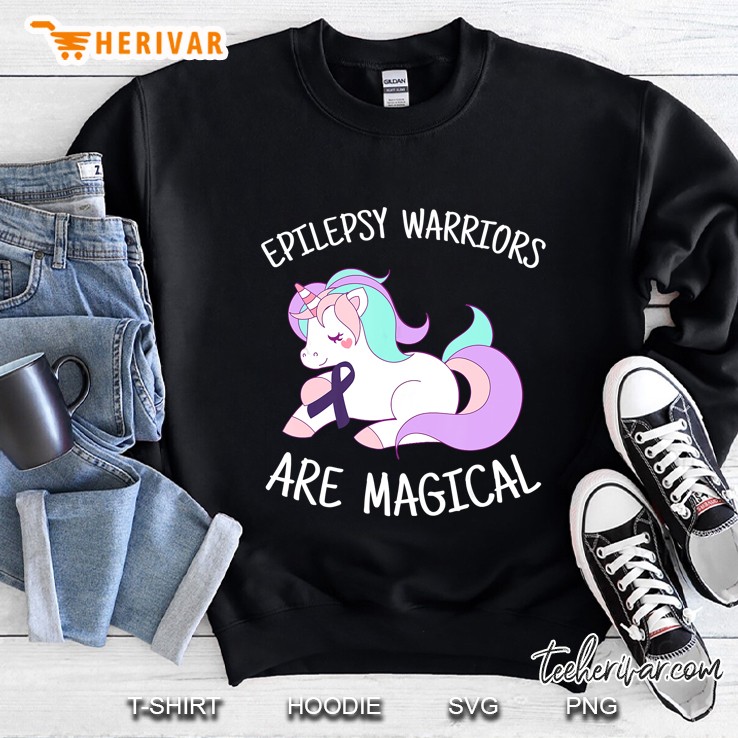 Epilepsy Warriors Are Magical Unicorn Version Sweatshirt